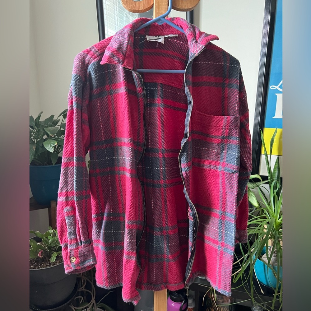 Vintage red plaid jacket
